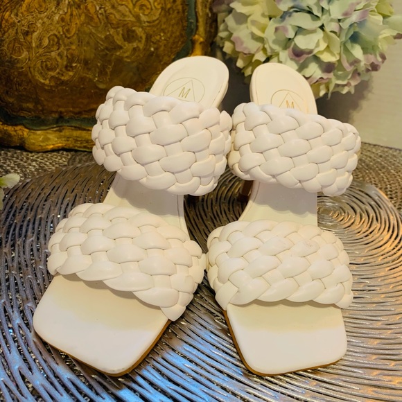 Sophisticated Quilted Braided weave slip on stiletto heal - Picture 6 of 16